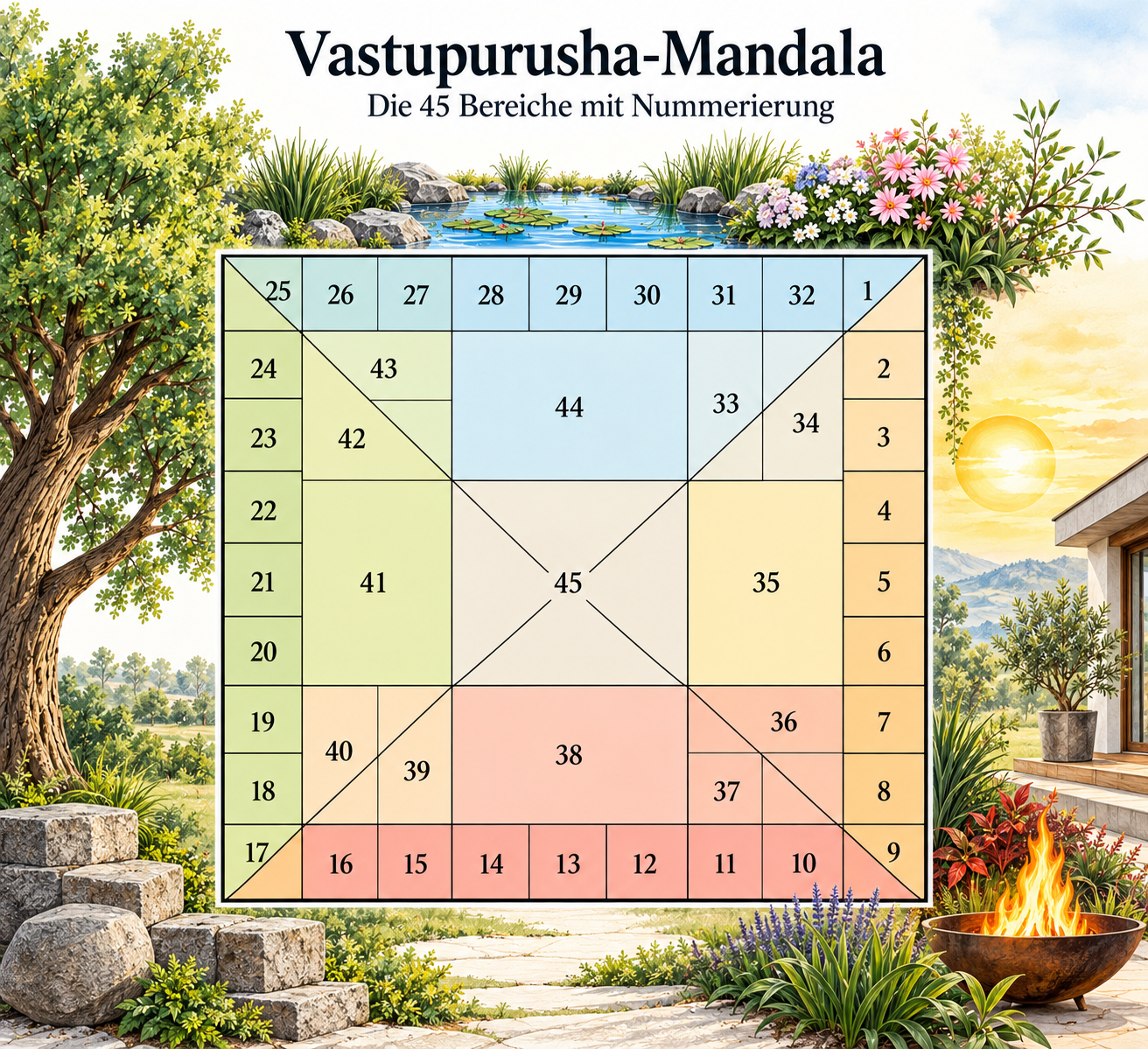 Vastu Yantra Mensch Vastu Purusha Yantra